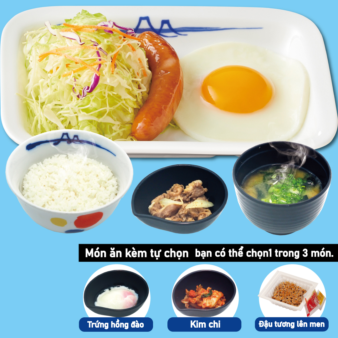 Set xúc xích trứng
